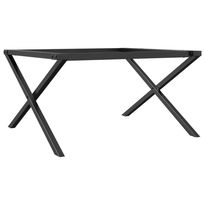 Sohvapöydän jalat X-muoto 70x60x43 cm valurauta (57897)