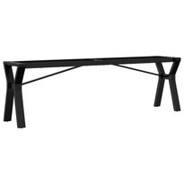 Sohvapöydän jalat Y-muoto 140x30x43 cm valurauta (57926)