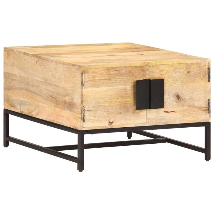Sohvapöytä 67x67x45 cm mangopuu