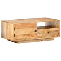 Sohvapöytä 90x50x35 cm mangopuu