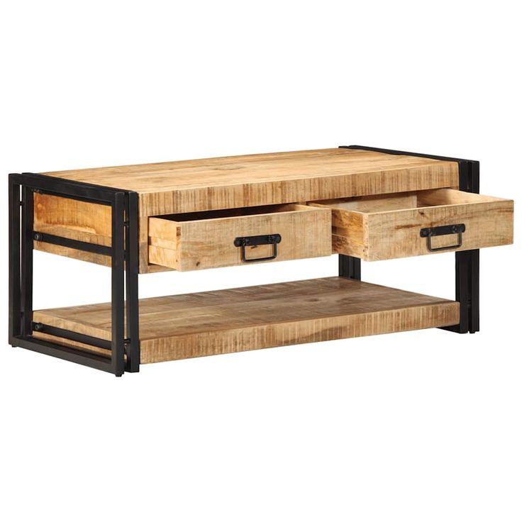 Sohvapöytä 90x50x38 cm Massiivipuuta mango (16685)
