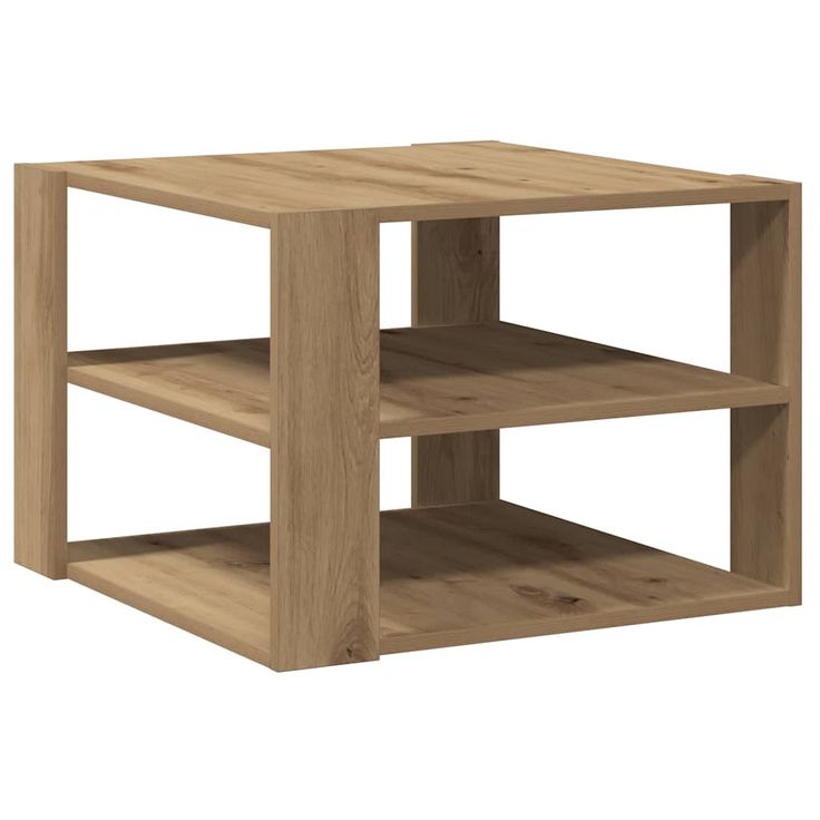 Sohvapöytä artesaani tammi 58x58x40 cm tekninen puu (56497)