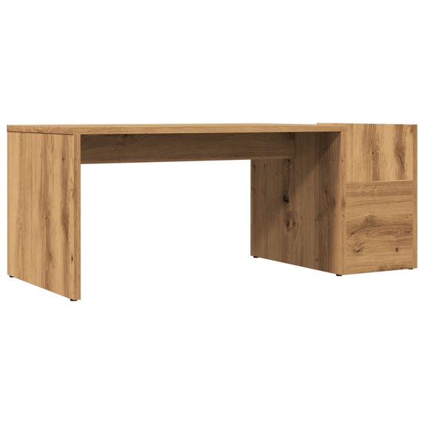 Sohvapöytä artesaani tammi 90x45x35 cm lastulevy (56057)