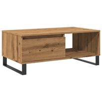 Sohvapöytä artesaani tammi 90x50x36,5 cm tekninen puu (57339)