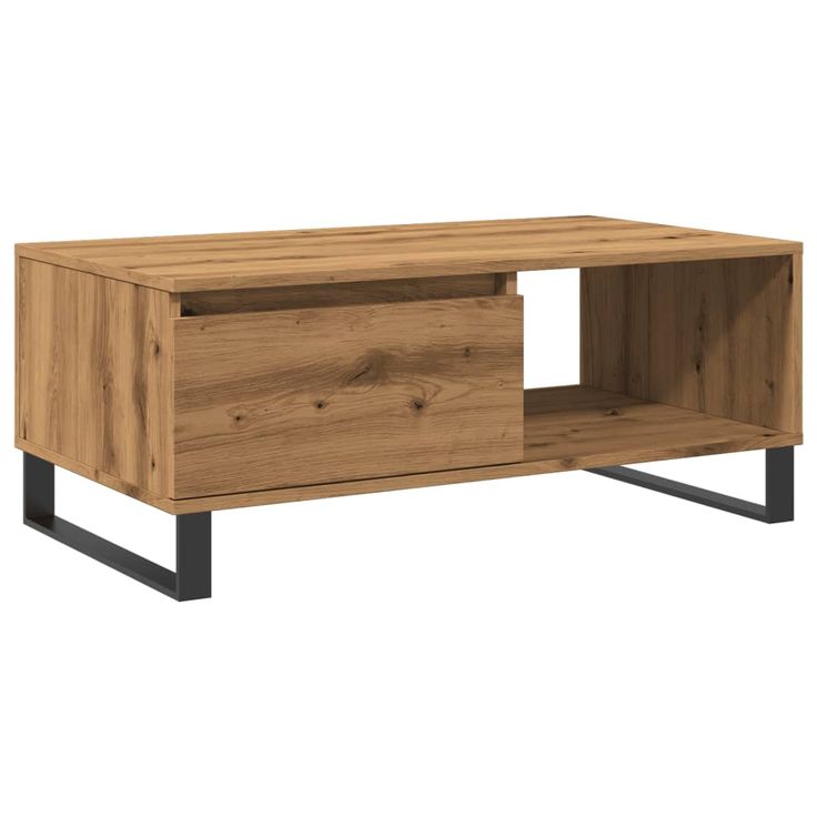 Sohvapöytä artesaani tammi 90x50x36,5 cm tekninen puu (57339)