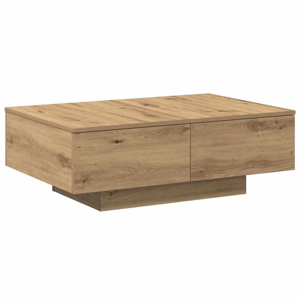 Sohvapöytä artesaani tammi 90x60x31 cm tekninen puu (56571)