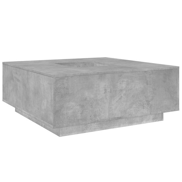 Sohvapöytä betoninharmaa 100x100x40 cm tekninen puu (84052)