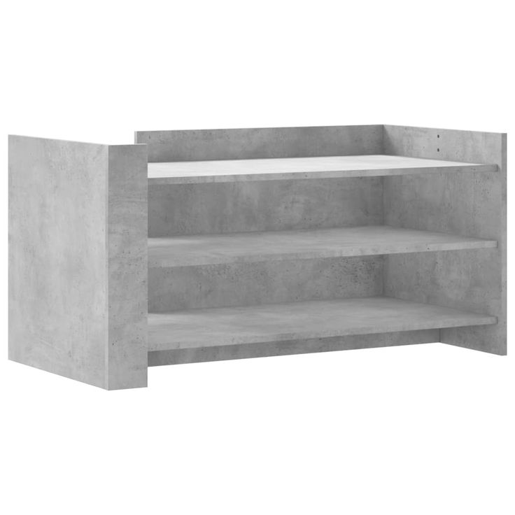 Sohvapöytä betoninharmaa 100x50x50 cm tekninen puu (48349)
