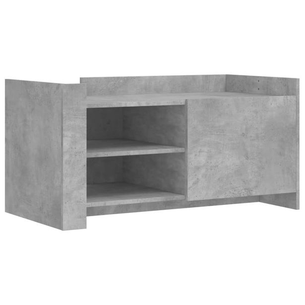 Sohvapöytä betoninharmaa 100x50x50 cm tekninen puu (48363)