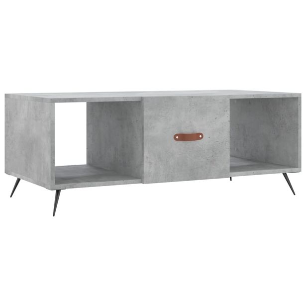 Sohvapöytä betoninharmaa 102x50x40 cm tekninen puu (29272)