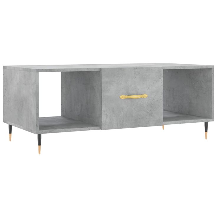 Sohvapöytä betoninharmaa 102x50x40 cm tekninen puu (29280)