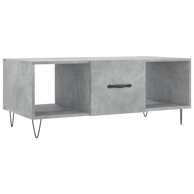 Sohvapöytä betoninharmaa 102x50x40 cm tekninen puu (29296)
