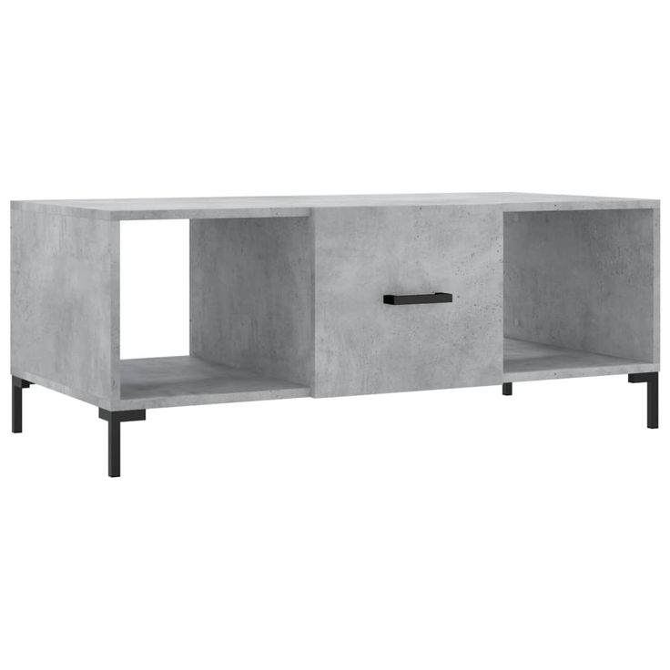 Sohvapöytä betoninharmaa 102x50x40 cm tekninen puu (29304)