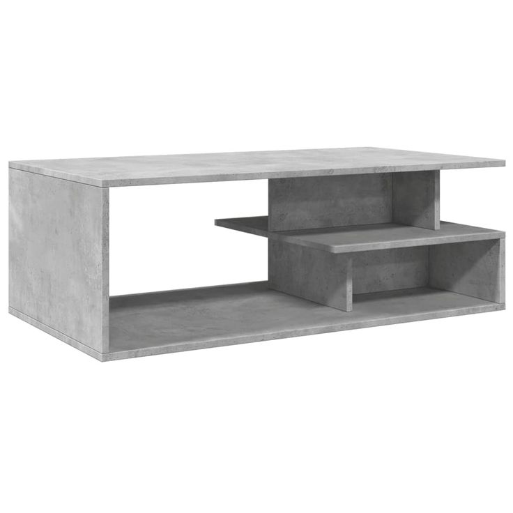 Sohvapöytä betoninharmaa 102x55x35 cm tekninen puu (48013)
