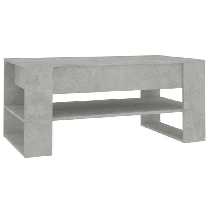 Sohvapöytä betoninharmaa 102x55x45 cm tekninen puu (10903)