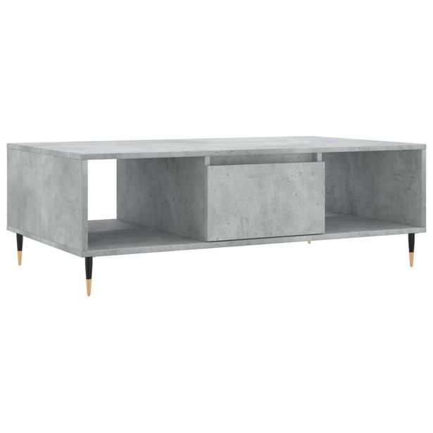 Sohvapöytä betoninharmaa 104x60x35 cm tekninen puu (27080)
