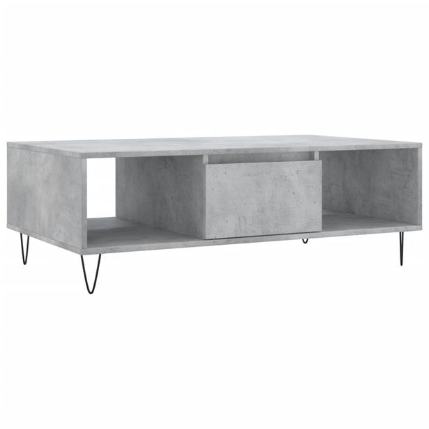 Sohvapöytä betoninharmaa 104x60x35 cm tekninen puu (27088)