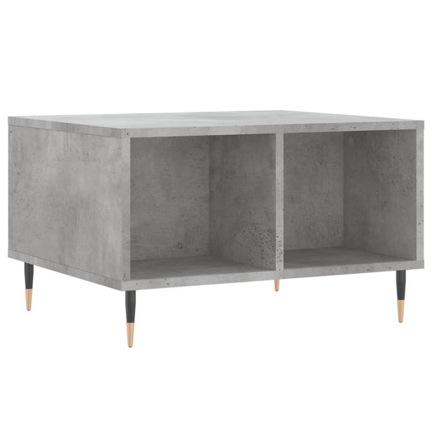 Sohvapöytä betoninharmaa 60x50x36,5 cm tekninen puu (30536)