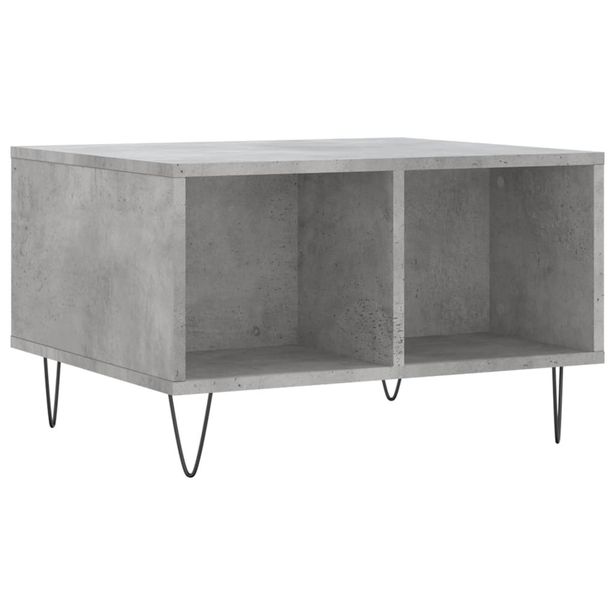 Sohvapöytä betoninharmaa 60x50x36,5 cm tekninen puu (30544)