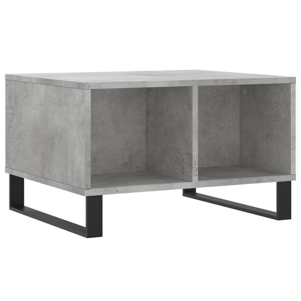 Sohvapöytä betoninharmaa 60x50x36,5 cm tekninen puu (30552)