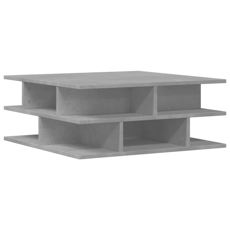 Sohvapöytä betoninharmaa 70x70x29 cm lastulevy (40747)