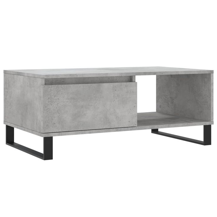 Sohvapöytä betoninharmaa 90x50x36,5 cm tekninen puu (30576)