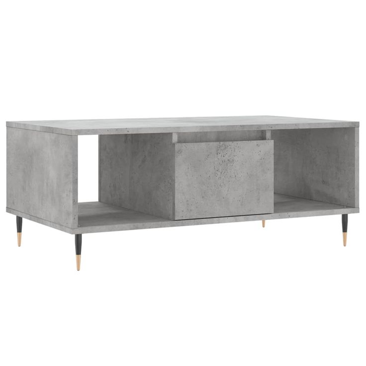 Sohvapöytä betoninharmaa 90x50x36,5 cm tekninen puu (30584)