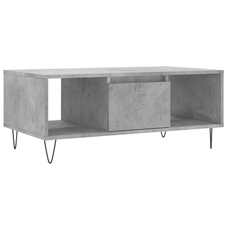 Sohvapöytä betoninharmaa 90x50x36,5 cm tekninen puu (30592)