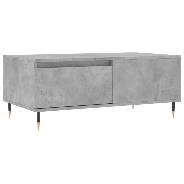 Sohvapöytä betoninharmaa 90x50x36,5 cm tekninen puu (30800)