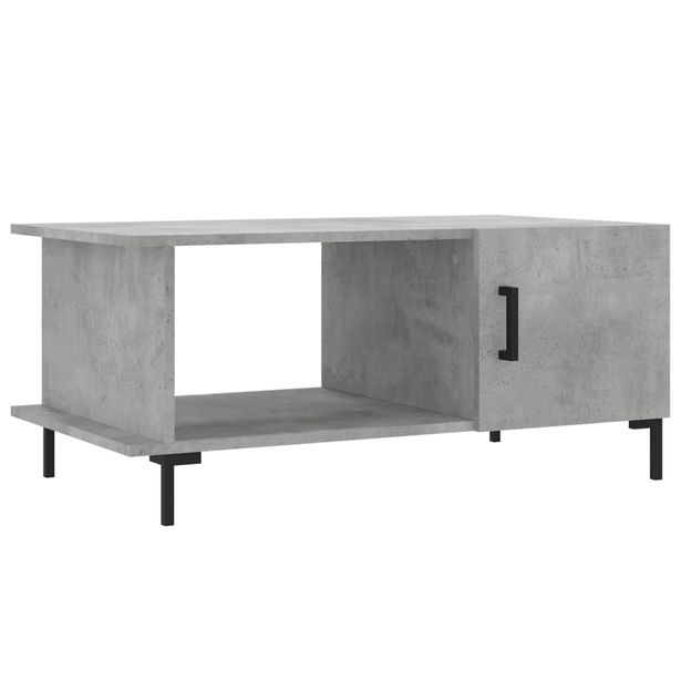 Sohvapöytä betoninharmaa 90x50x40 cm tekninen puu (29496)