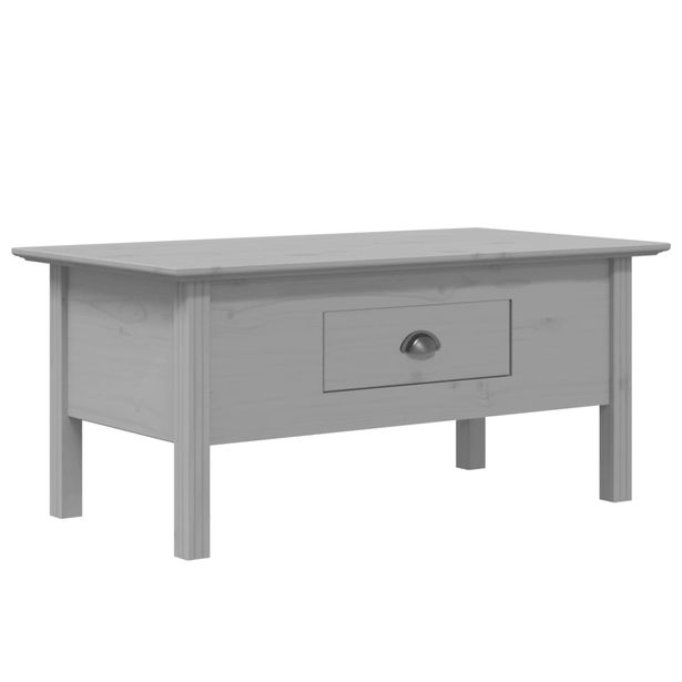 Sohvapöytä BODO harmaa 100x55x46 cm täysi mänty (55070)
