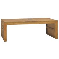 Sohvapöytä eroosio tiikki 110x35x38 cm