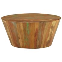 Sohvapöytä Ø65x31 cm kierrätetty täyspuu (28301)