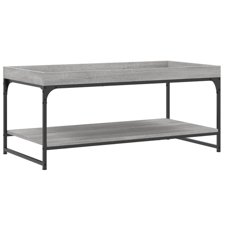 Sohvapöytä harmaa Sonoma 100x49x45 cm tekninen puu (32806)