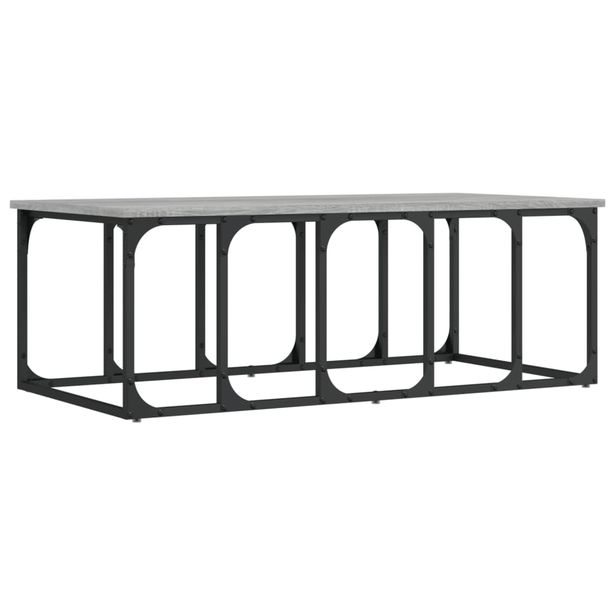 Sohvapöytä harmaa Sonoma 100x50x35,5 cm tekninen puu (33381)