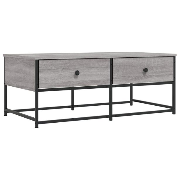Sohvapöytä harmaa Sonoma 100x51x40 cm tekninen puu (33973)