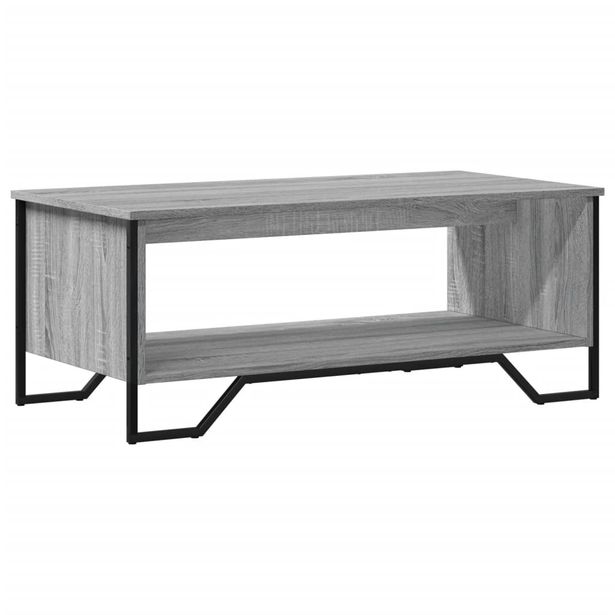 Sohvapöytä harmaa Sonoma 100x51x40 cm tekninen puu (48482)