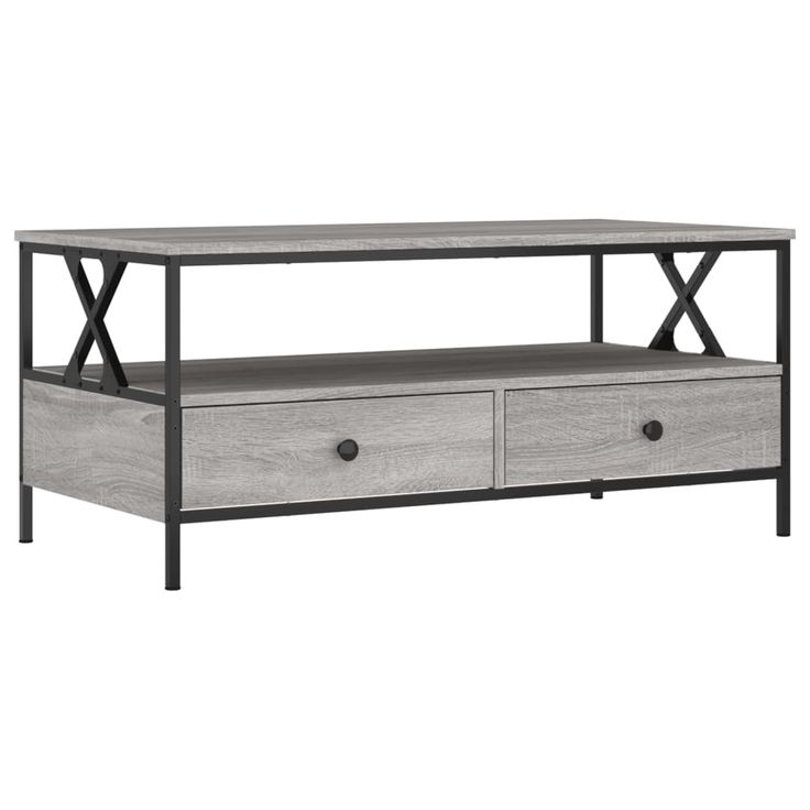 Sohvapöytä harmaa Sonoma 100x51x45 cm tekninen puu (35302)