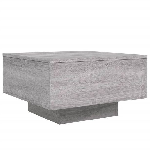 Sohvapöytä harmaa Sonoma 55x55x31 cm tekninen puu (36572)