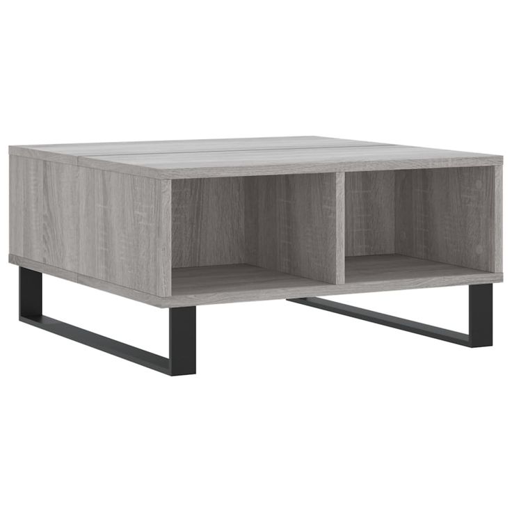 Sohvapöytä harmaa Sonoma 60x60x30 cm tekninen puu (27050)