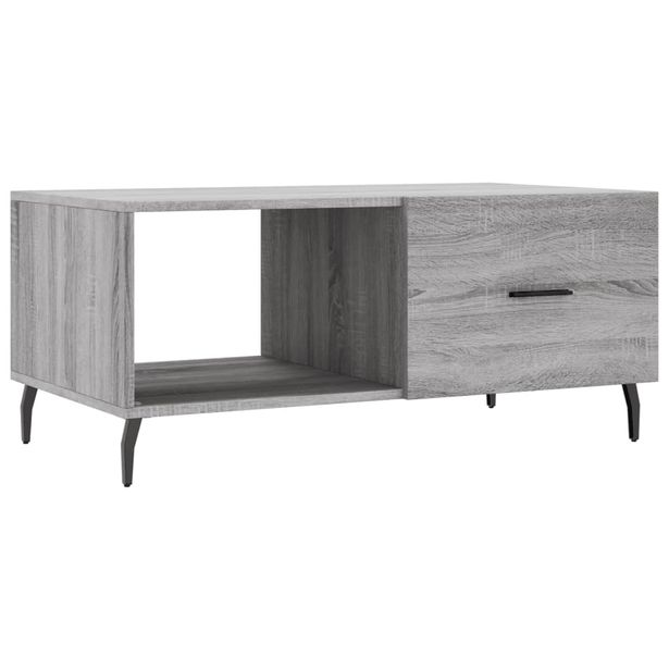 Sohvapöytä harmaa Sonoma 90x50x40 cm tekninen puu (29234)