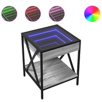 Sohvapöytä LED-valoilla, 40x40x49 cm, eri värejä (38664)