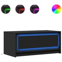 Sohvapöytä LED-valoilla, tekninen puu, eri värejä (42500)