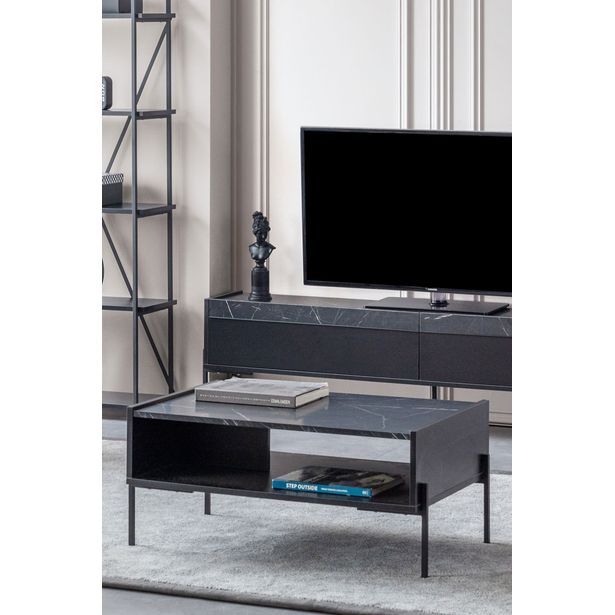 Sohvapöytä Linento Furniture Beskar, musta