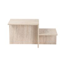 Sohvapöytä Linento Furniture Harmony, traverten-marmorijäljitelmä, Verkkokaupan poistotuote