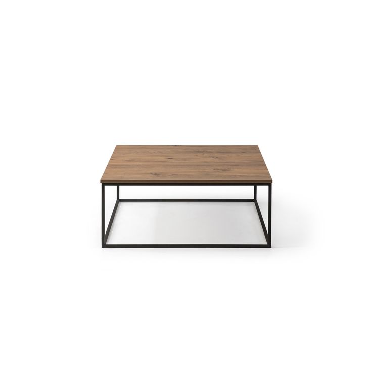 Sohvapöytä Linento Furniture Midlake, musta/mäntypuu