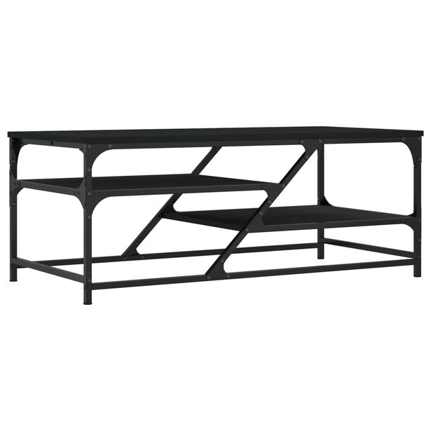 Sohvapöytä musta 100x49x40 cm tekninen puu (35344)