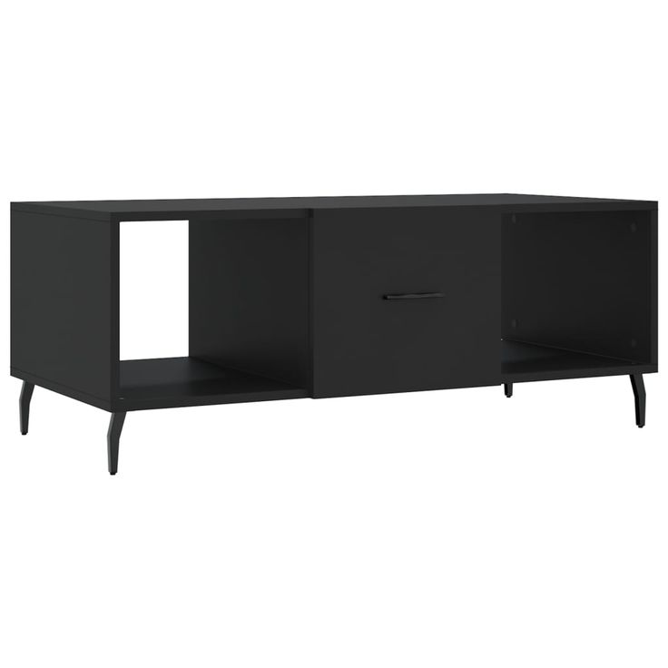 Sohvapöytä musta 102x50x40 cm tekninen puu (29317)
