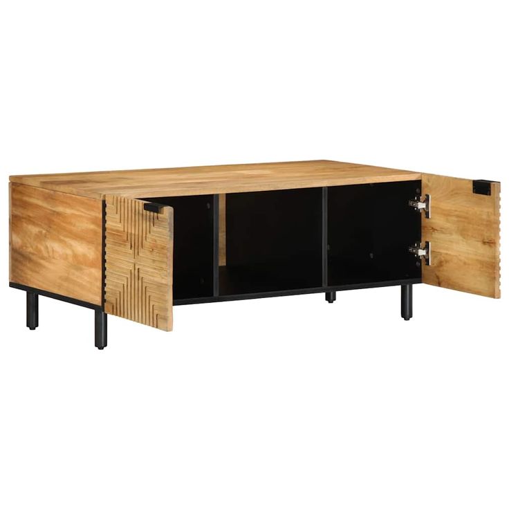 Sohvapöytä Ruskea 100x54x40 cm Massiivipuu Mango (17732)