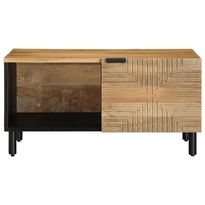 Sohvapöytä Ruskea 80x50x40 cm Massiivipuu Mango (17724)